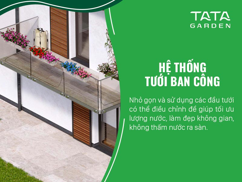 Giải pháp tưới cây ban công
