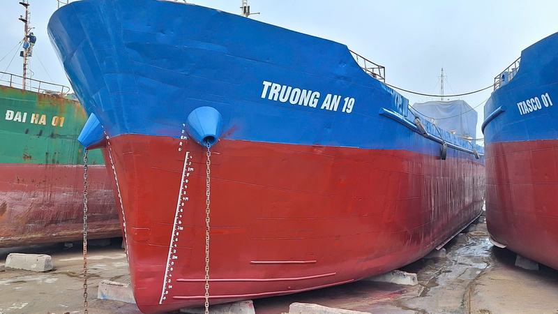 Hình ảnh tàu biển đã sơn