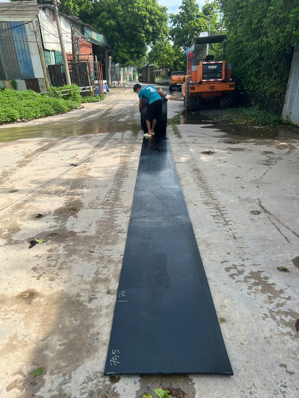 Hình ảnh thi công băng tải thực tế