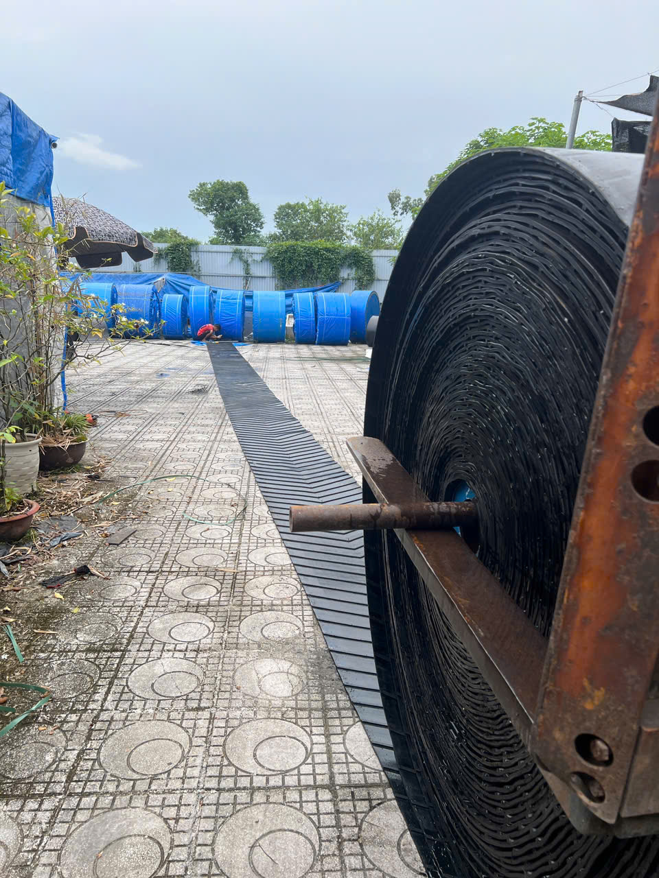 Hình ảnh thi công băng tải thực tế