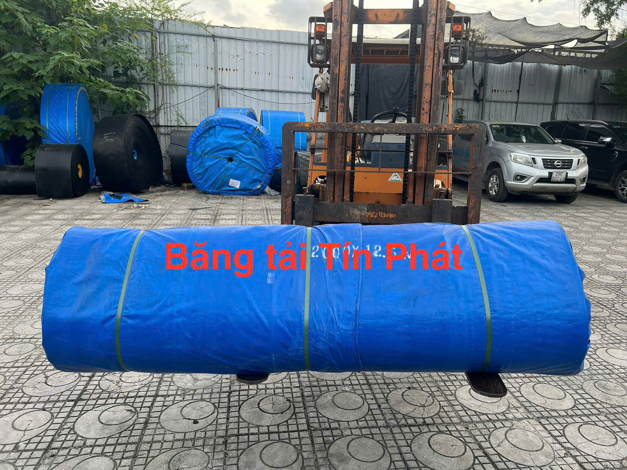 Hình ảnh thi công băng tải thực tế
