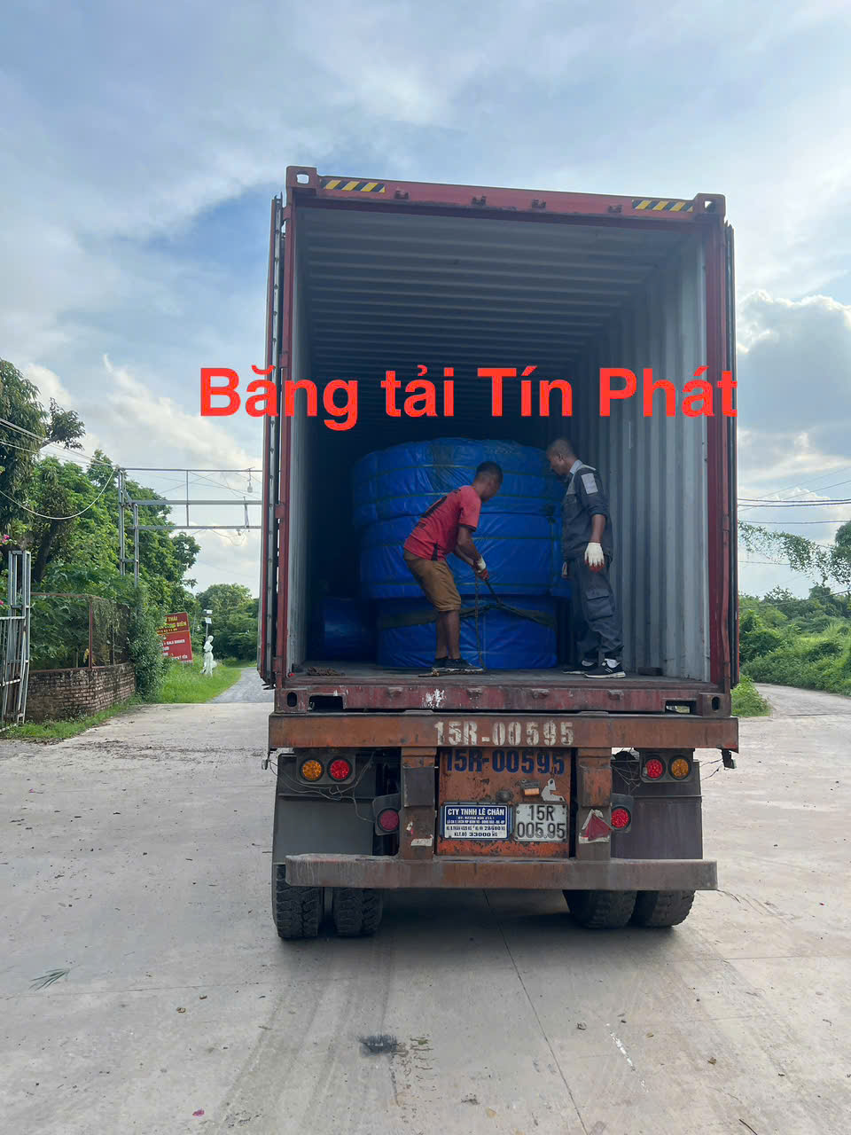 Hình ảnh thi công băng tải thực tế