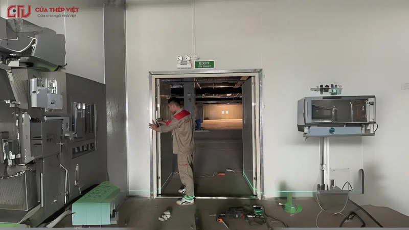 Hình ảnh thi công cửa chống cháy