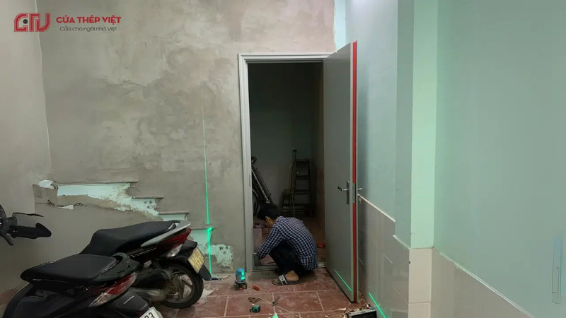 Hình ảnh thi công cửa chống cháy