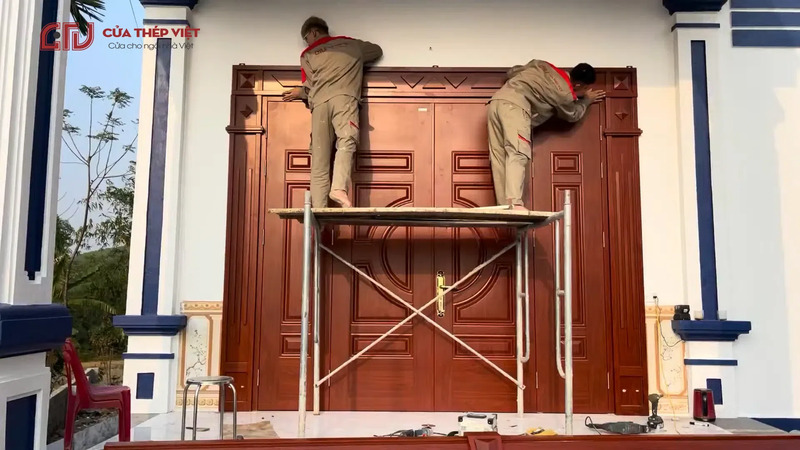 Hình ảnh thi công cửa chống cháy