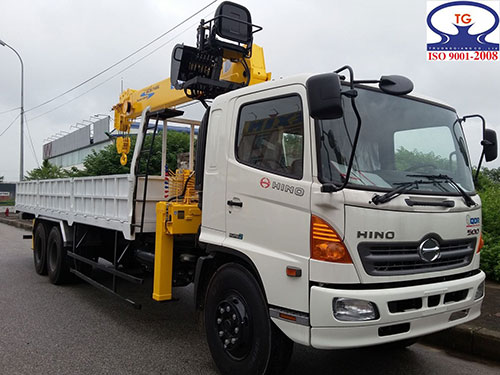 Xe tải gắn cẩu Hino 11 tấn