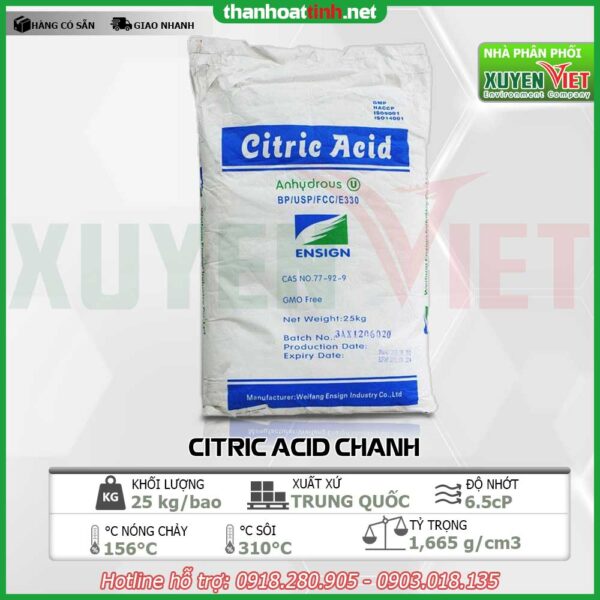 Hóa chất Axit Citric chanh