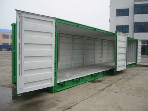 Container hoán cải, cửa mở hông