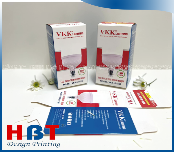 Hộp giấy đèn led