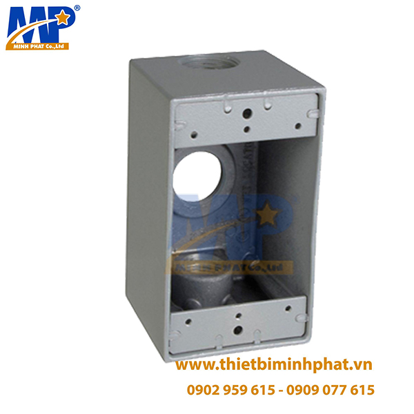 Hộp công tắc đơn nối 3 lỗ Minh Phát