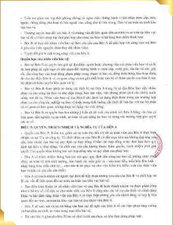 Hợp đồng tiêu biểu