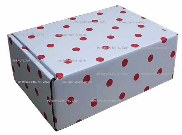 Hộp carton in offset nắp chồm
