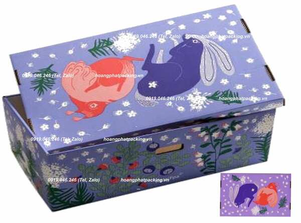 Hộp carton in offset nắp đáy