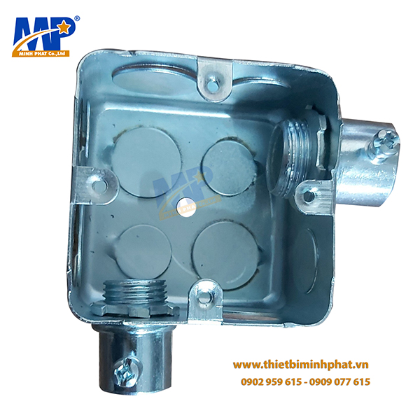 Hộp thép vuông âm tường không lỗ 75