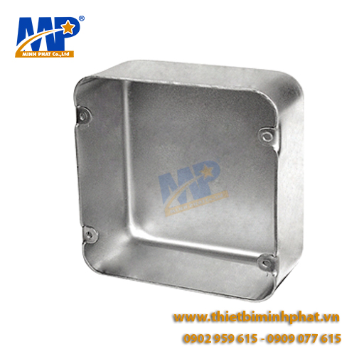 Hộp thép vuông âm tường kín nước 102