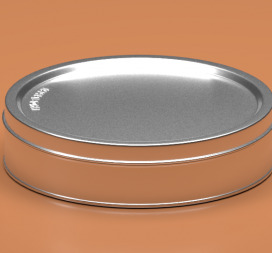 Hộp tròn kim loại D265mm*74mm