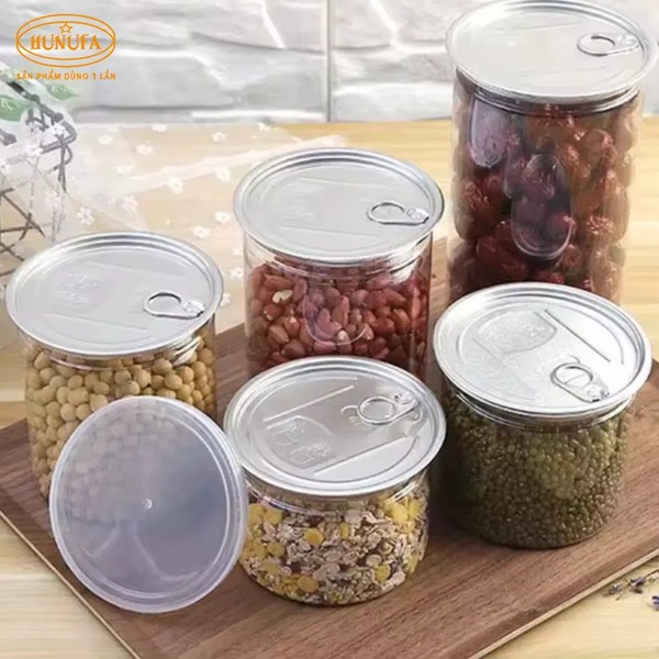 Hũ nhựa PET nắp nhôm xé