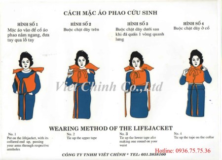 Hướng dẫn mặc áo phao
