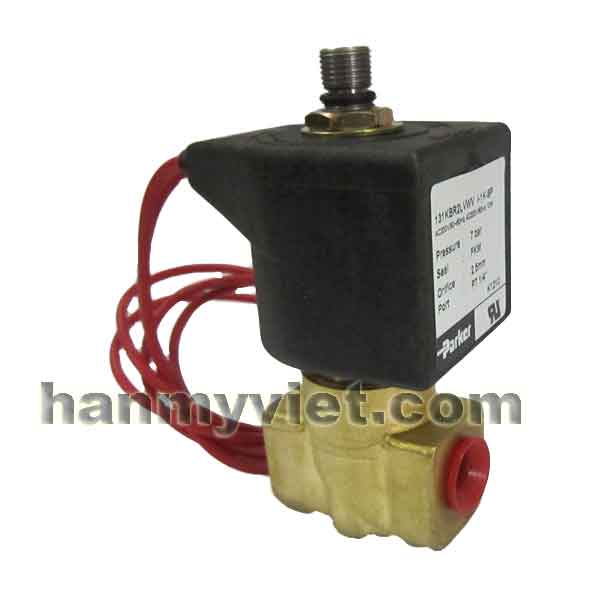 Van solenoid 3 cửa 2 vị trí, 1 coil ren 13