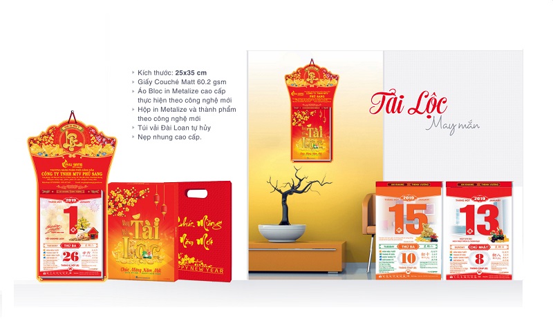 In lịch tết