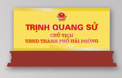 In bảng chức danh