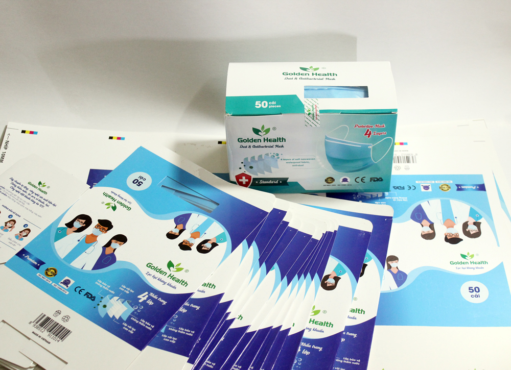 In ấn sản xuất bao bì khẩu trang