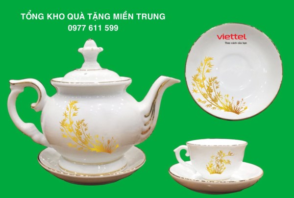 In ấm chén gốm sứ