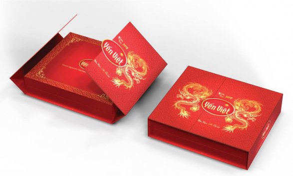 In hộp giấy đựng quà Tết