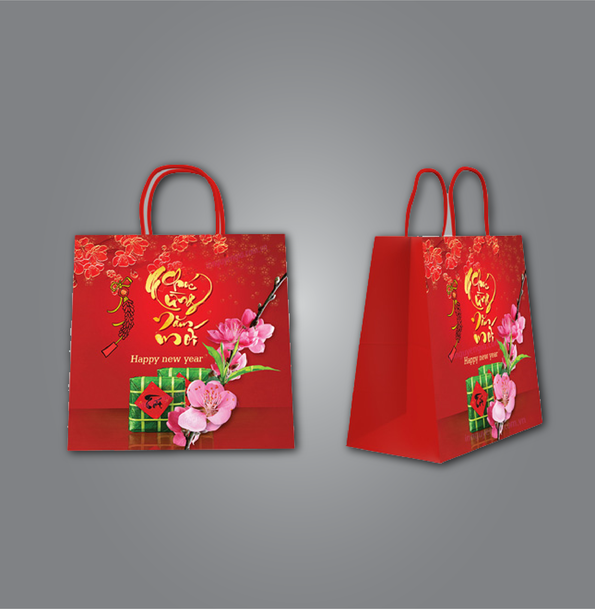 In túi giấy đựng quà tết