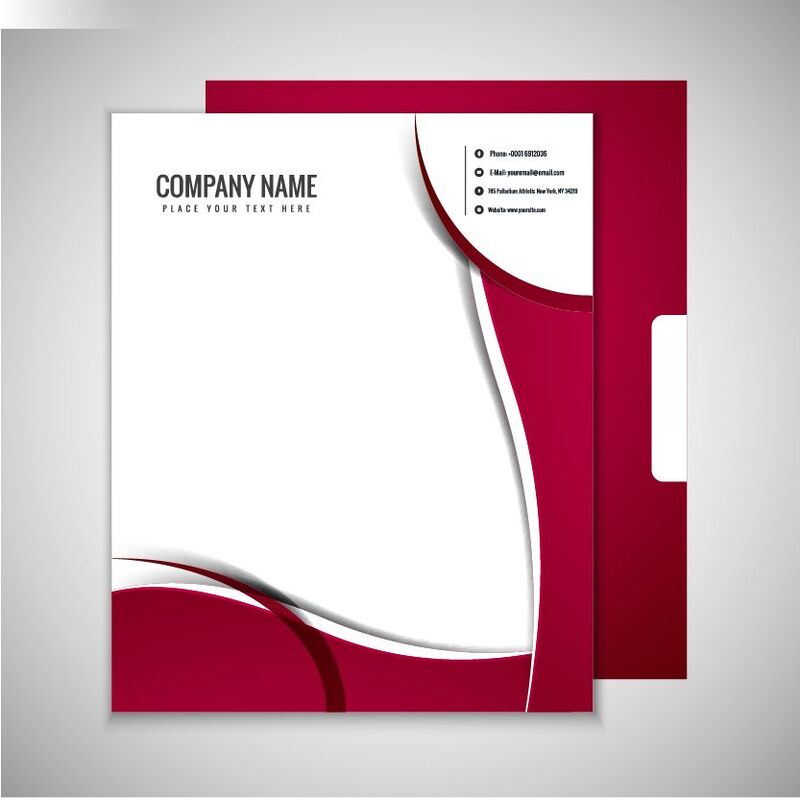 In ấn Folder, giấy tiêu đề