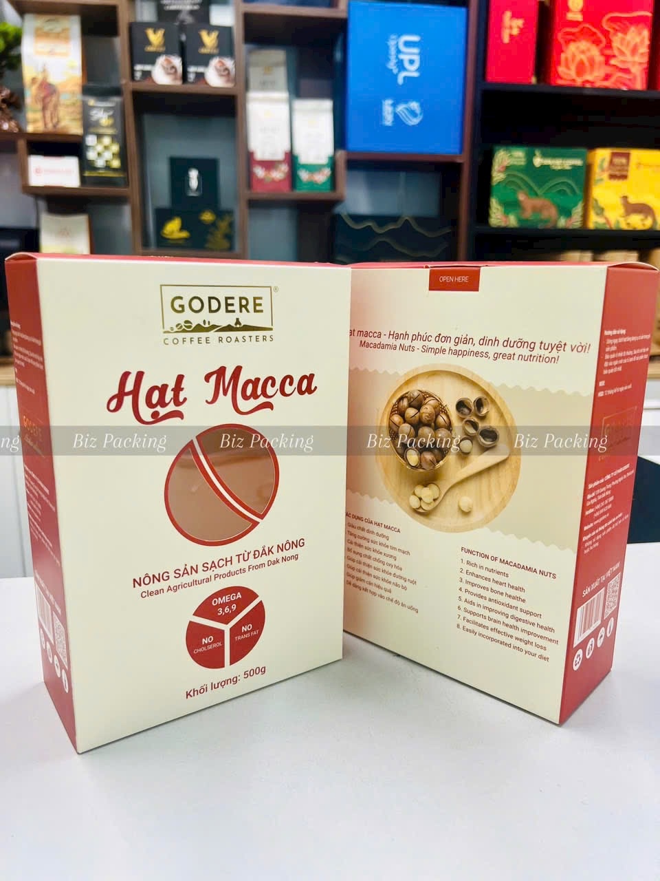 In ấn bao bì macca hạt điều