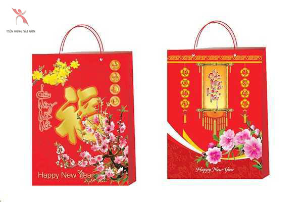 In túi giấy Tết