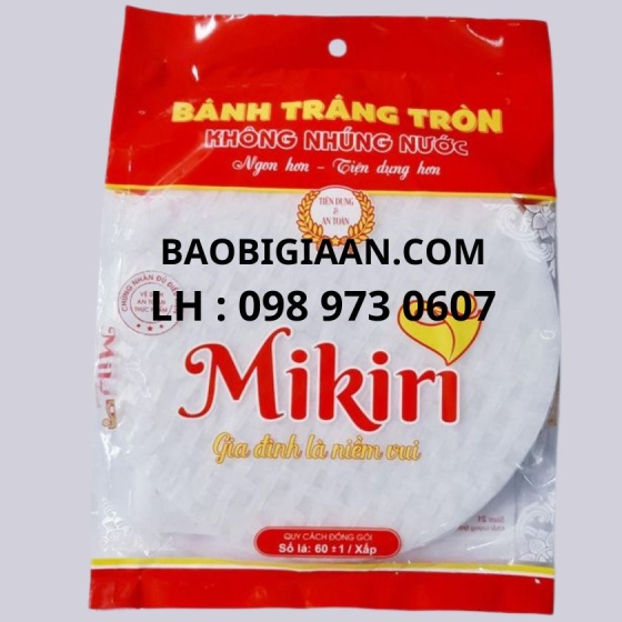 In bao bì đựng bánh tráng