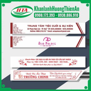 In bao đũa trung tâm tiệc cưới