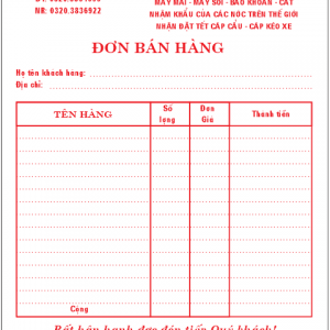 In hóa đơn