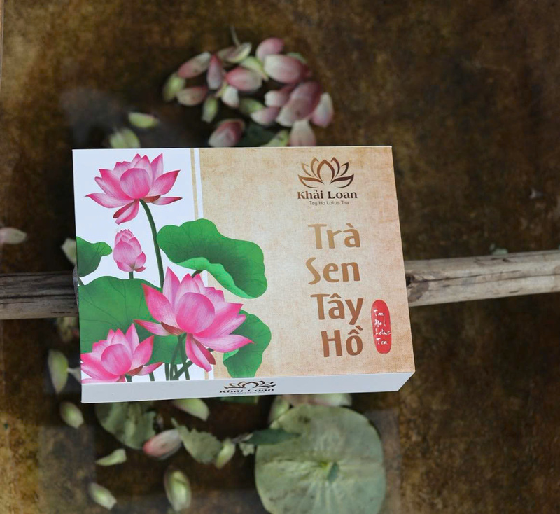 In hộp đựng trà Sen