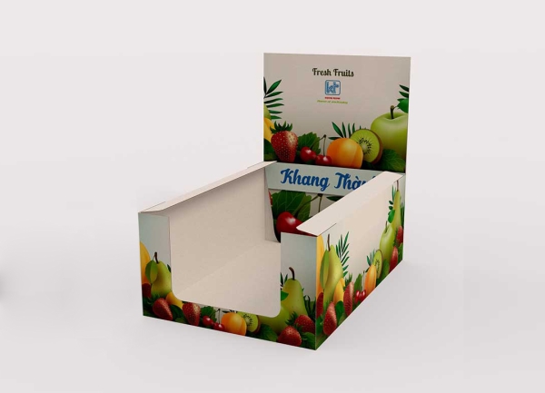 In kệ trưng bày bằng bìa