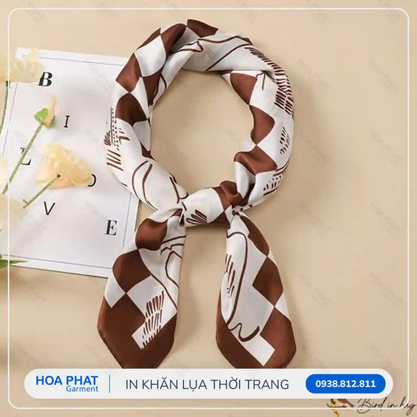 In khăn lụa thời trang