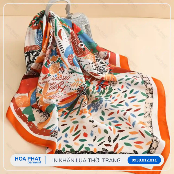 In khăn lụa thời trang