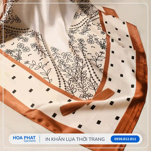 In khăn lụa thời trang