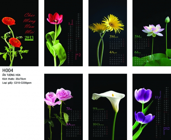 In lịch - Calendars