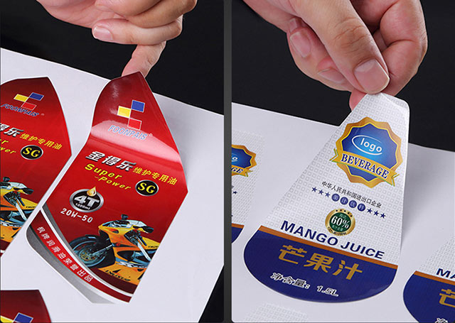 In logo dán chất liệu decal nhựa