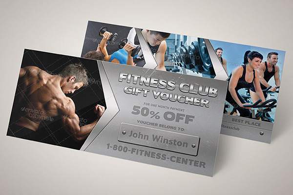 In phiếu quà tặng tập Gym