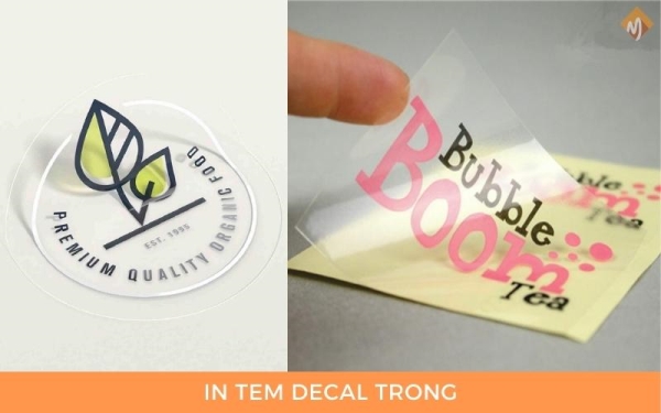 In tem Decal trong