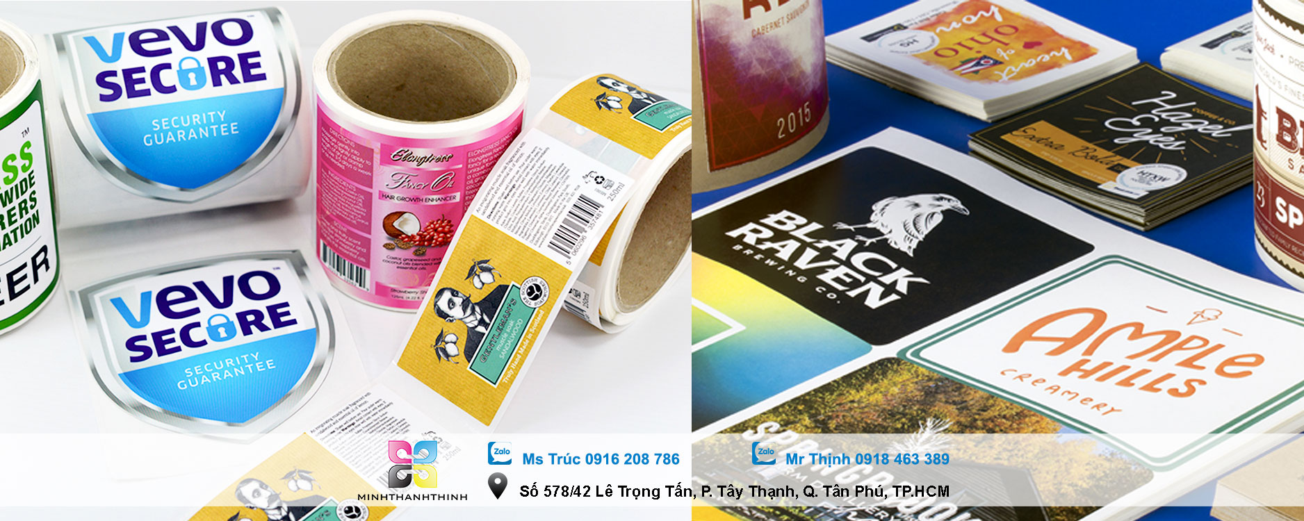 In tem decal nhựa PVC