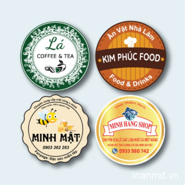In tem giấy bế theo hình yêu cầu