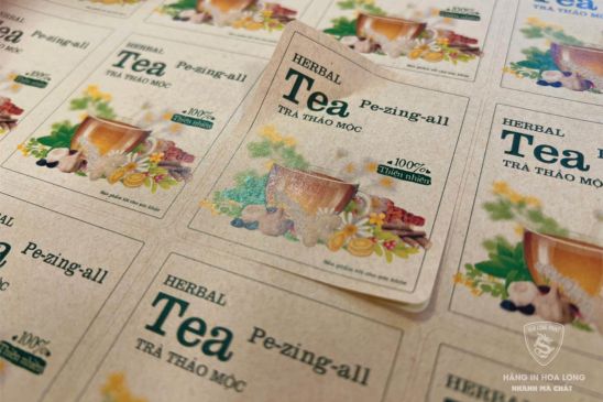 In tem giấy Kraft