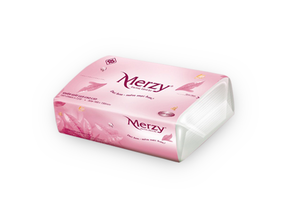 Khăn giấy lụa dạng rút Merzy