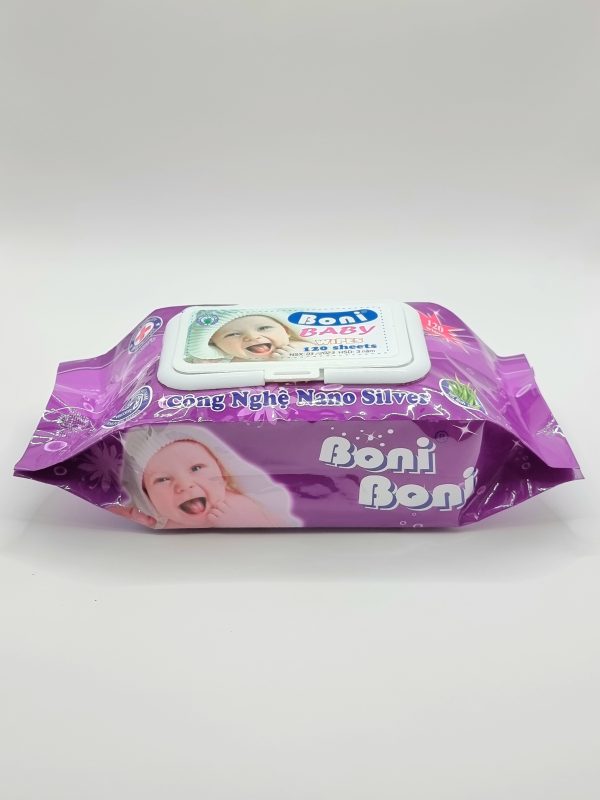 Khăn giấy ướt 120 tờ màu tím