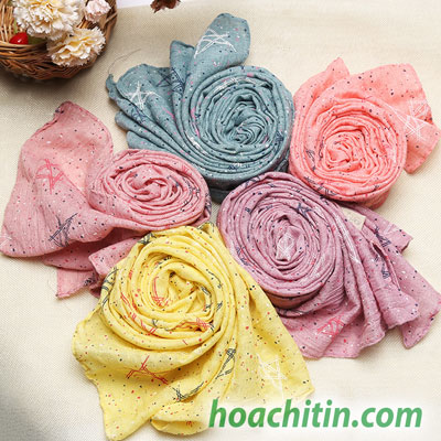 Khăn choàng cotton cho bé